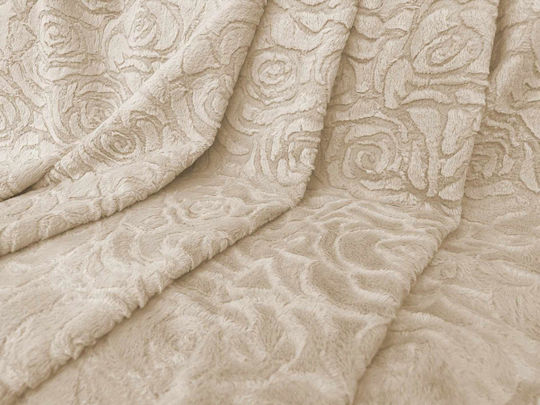Linea Home Rossa Non-slip Throws Set 3 pcs Fur Beige