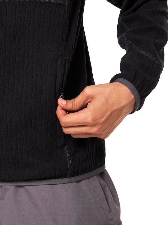 Vista Cardigan Bărbați Fleece Cu Glugă Negru