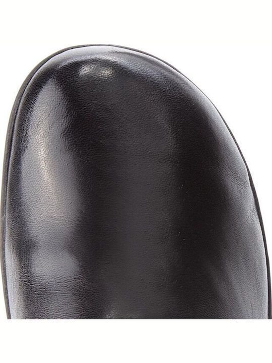 Leather Women's Ankle Boots Black
