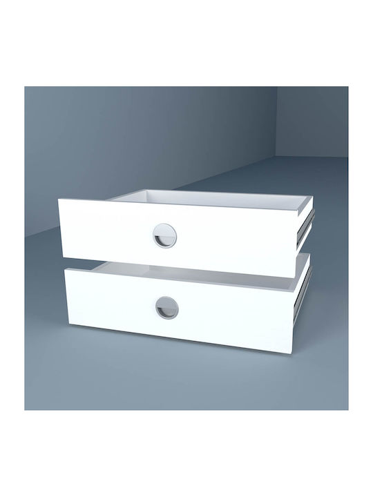 Alphab2b Wardrobe Drawer Made of Metallic 43x60cm GR-DR4360WH Alphab2b Wardrobe Drawer Made of Metallic 43x60cm GR-DR4360WH