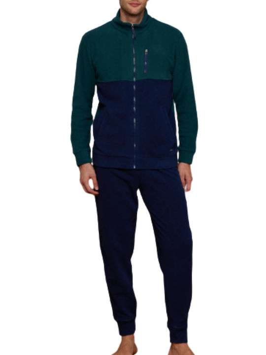 Noidinotte Herren-Sweatpants Fleece Μπλε