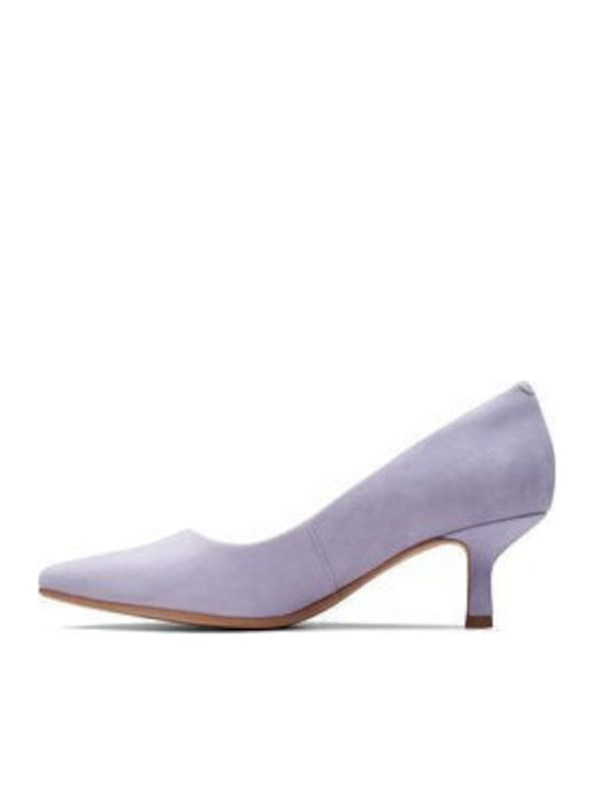 Violet55 Rae Suede Γόβες Μωβ
