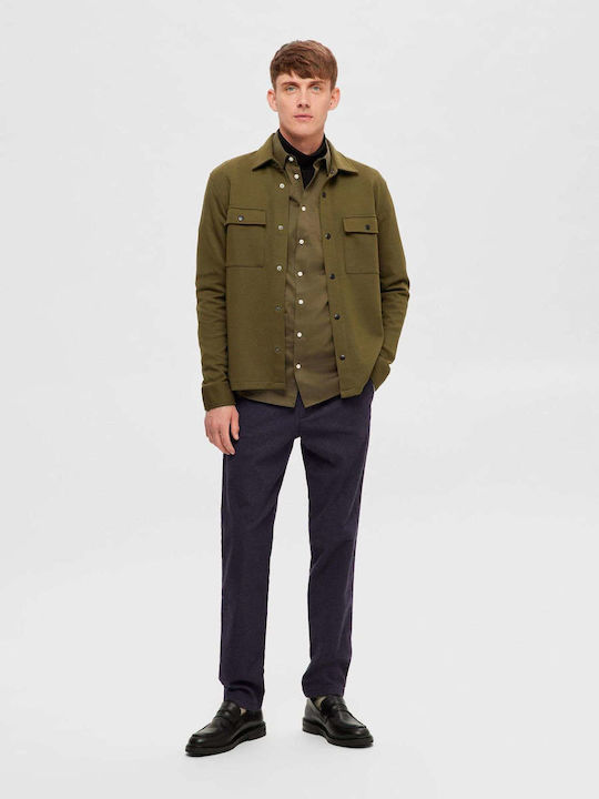 Selected Men's Shirt Long Sleeve Olive