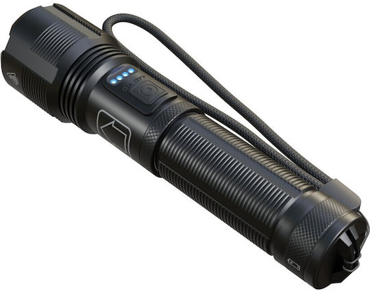 Extralink Taschenlampe LED IPX6 mit maximaler Helligkeit 1000lm Schwarz
