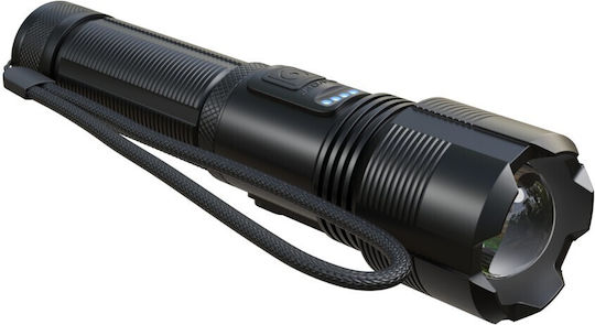 Extralink Taschenlampe LED IPX6 mit maximaler Helligkeit 1000lm Schwarz