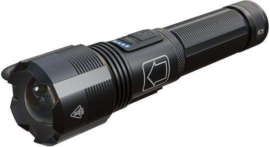 Extralink Taschenlampe LED IPX6 mit maximaler Helligkeit 1000lm Schwarz