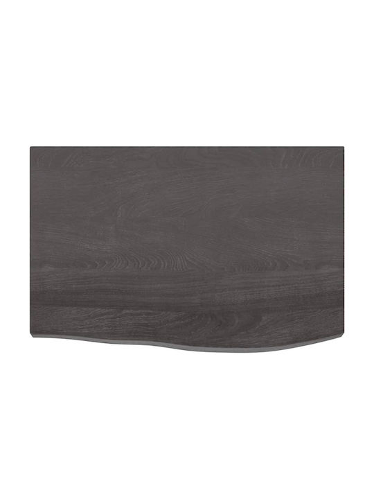 vidaXL Bürotischoberfläche aus Massivholz Dark Grey 60x40x4cm 3156408 1Stück