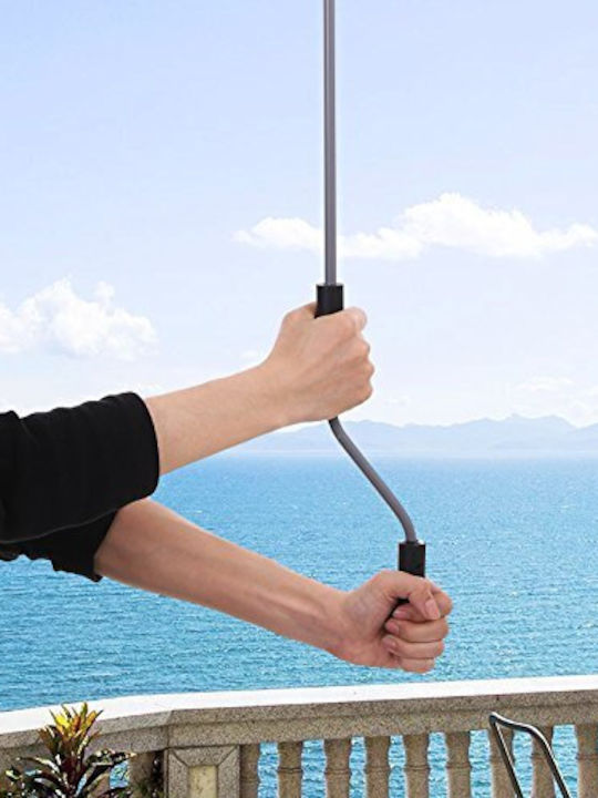 Songmics Rulou lateral de umbrire Terasă Gri x2.5m