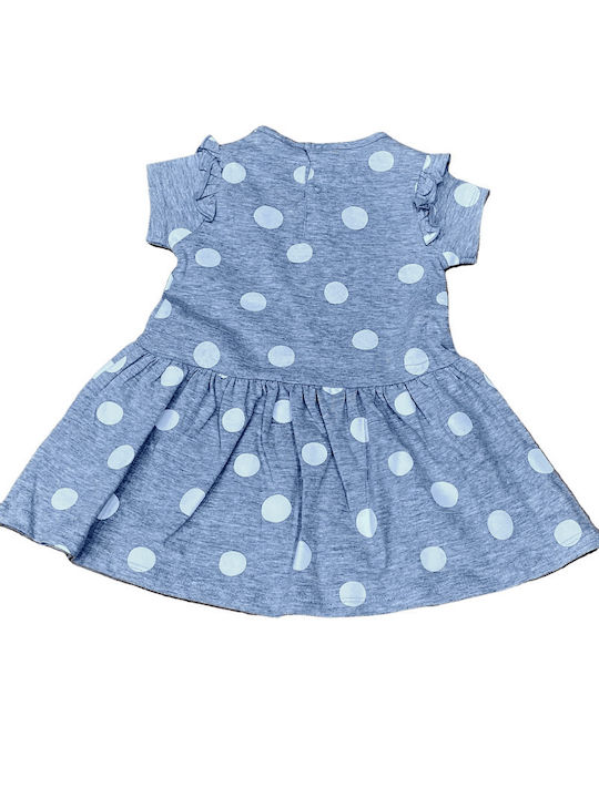 Disney Kids Dress Polka Dot Gray