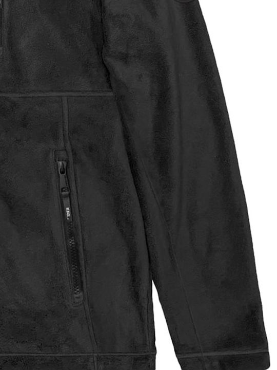 Men's Fleece Cardigan Black
