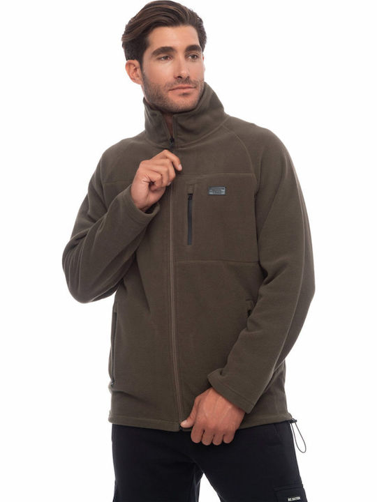 Ανδρική Ζακέτα Fleece Khaki