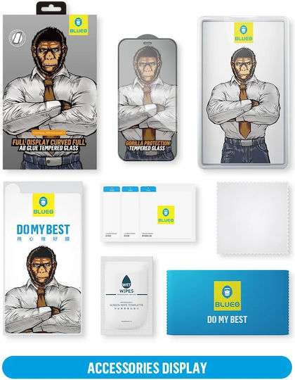 Blueo Mr.monkey 5D Tempered Glass (iPhone 13 Pro Max)