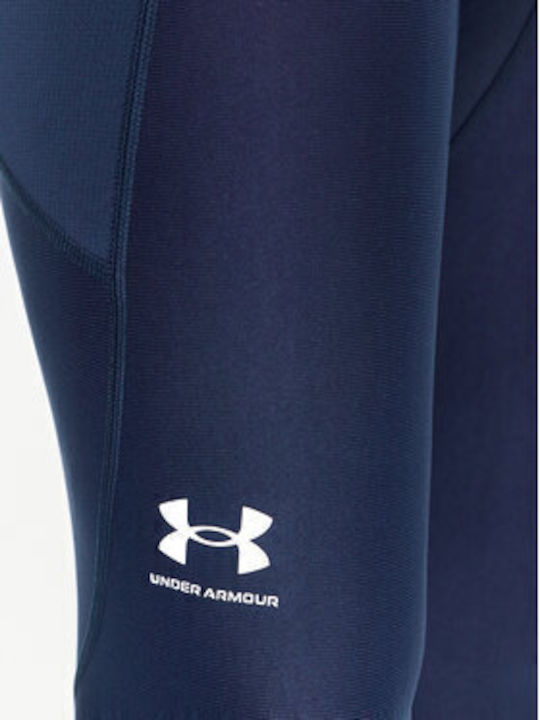 Under Armour Ua Hg Ανδρικό Αθλητικό Κολάν Compression Μακρύ Μπλε