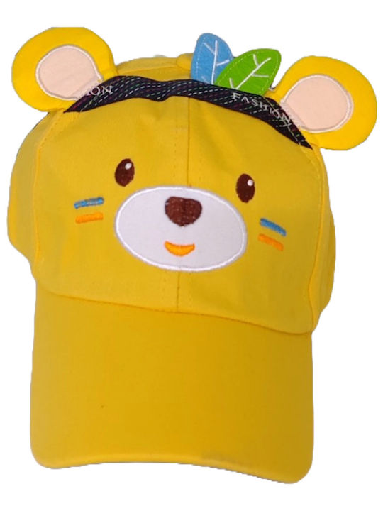 TakTakBaby Kids' Hat Jockey Fabric Yellow