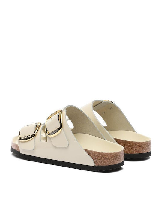 Arizona Leather Women's Flat Sandals in Beige Color Narrow Fit
