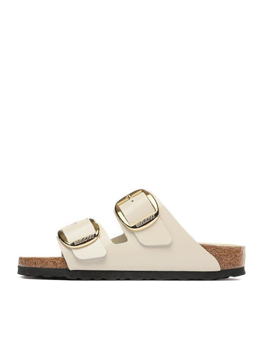 Arizona Leather Women's Flat Sandals in Beige Color Narrow Fit