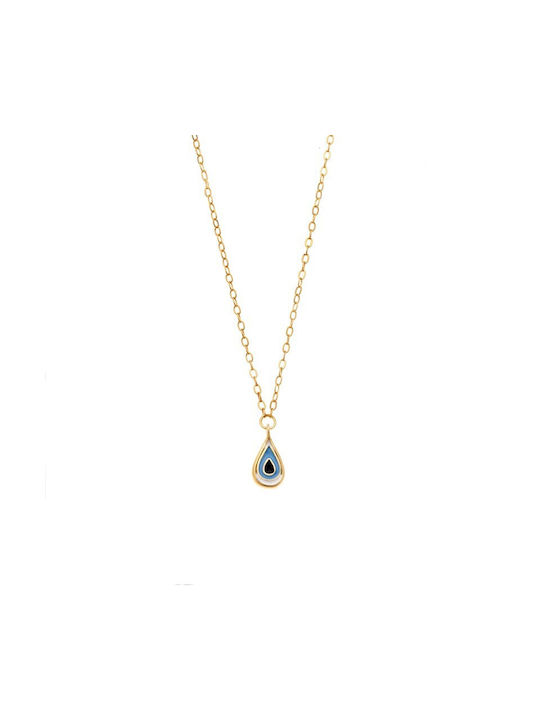 Senza Necklace Eye from Gold Plated Silver