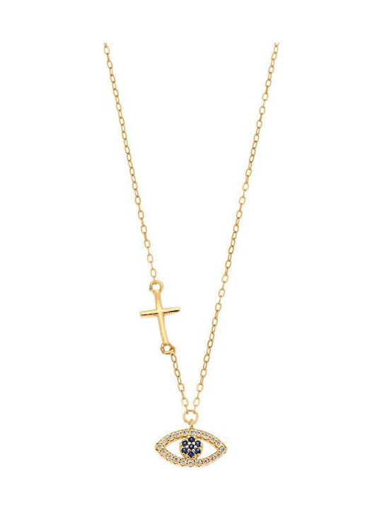 Senza Necklace From Gold Plated Silver