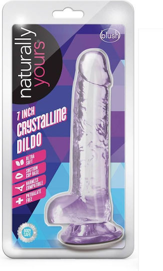 Blush Realistisches Dildo mit Hoden und Saugnapf Transparent 18cm