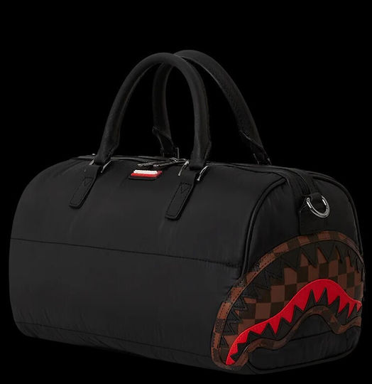 Sprayground Sharks In Paris Puffer Σακ Βουαγιάζ 12.5lt Μαύρο από Δερματίνη Μ33.02xΠ19.05xΥ20.32εκ.