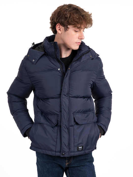 Vcode Herren Winter Jacke Puffer Μπλε