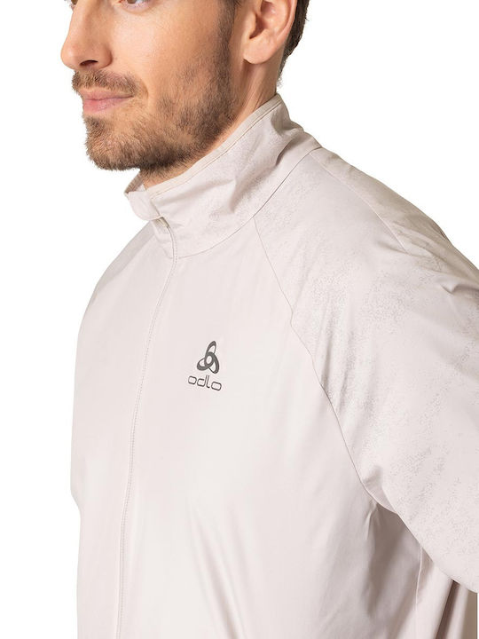 Essentials Activewear Waterproof and Windproof Ecru Men’s Jacket
