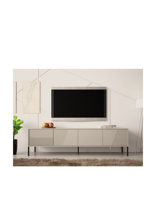 TV Stand Wooden Debora 190 Beige L190xW40xH53cm