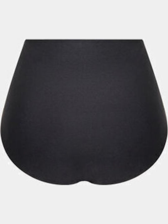 Hochtailliert Damen Slip Black