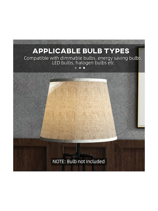 HomCom Floor Lamp H166xW42cm. Brown