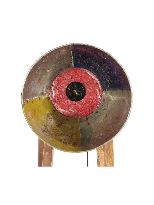 vidaXL Vintage Floor Lamp H120xW25cm. with Socket for Bulb E27 Multicolour