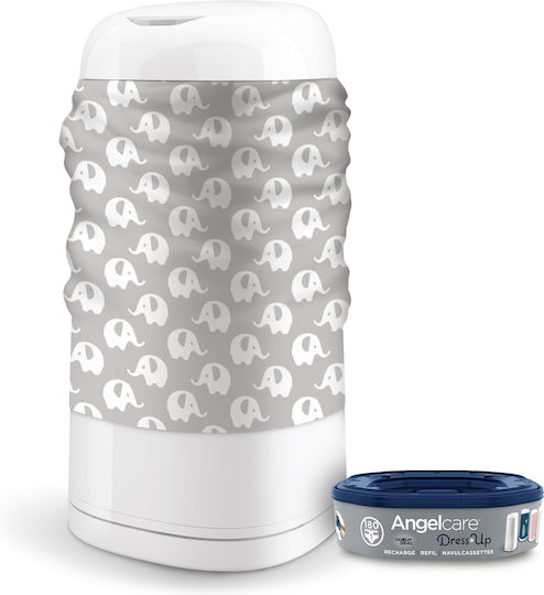 AngelCare Decorative Cover for Diaper Bin Gray