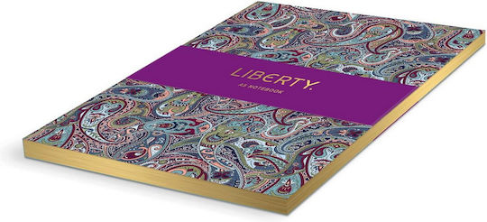 Liberty Paisley Σημειωματάριο A5 Ριγέ Πολύχρωμο