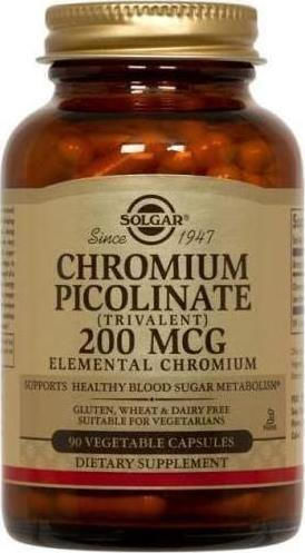 Solgar Chromium Picolinate 200mg 90 veg. caps