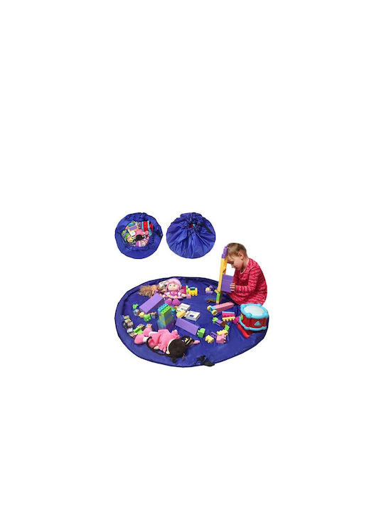 Kruzzel Kinder Spielmatte Faltbar aus Stoff Blau 150cm 1Stück