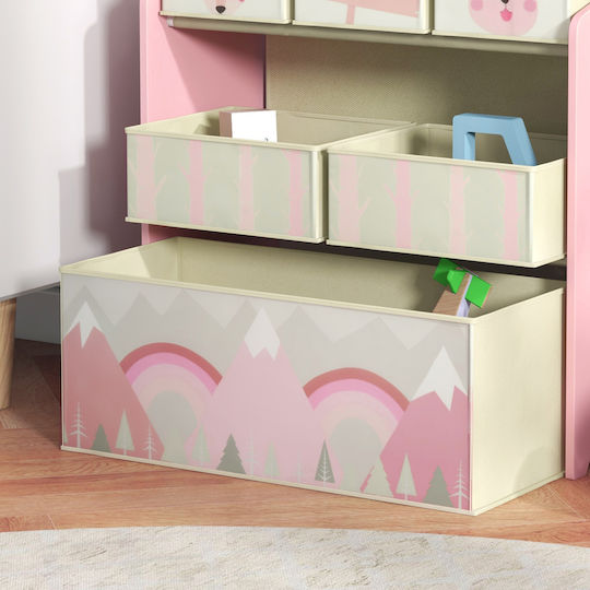 Zonekiz Toy Storage System made of Fabric Pink 63x30x66cm 1pcs