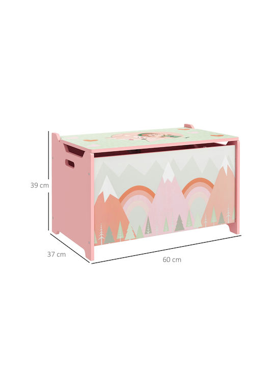 Zonekiz Детска кутия за съхранение Розов 60x37x39см 1бр