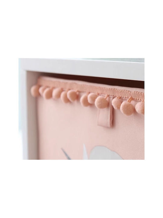 ecarla Children's Storage Box Boho Pink Mouse Pink 1pcs