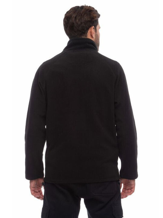 Be:Nation Men's Fleece Cardigan Black