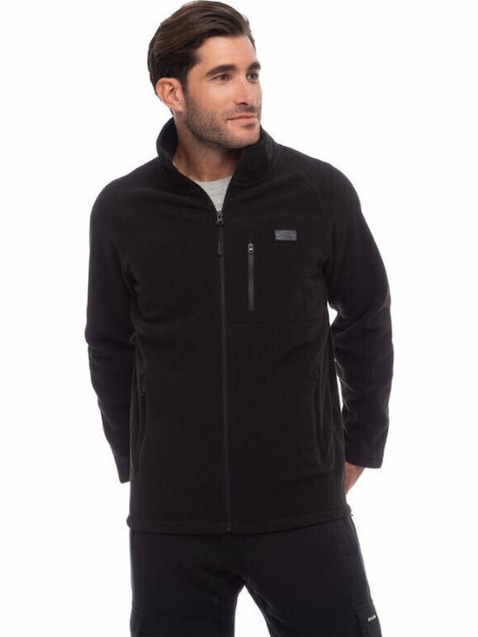 Ανδρική Ζακέτα Fleece Μαύρη