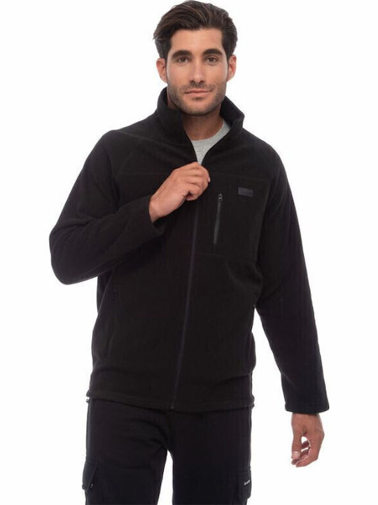 Ανδρική Ζακέτα Fleece Μαύρη