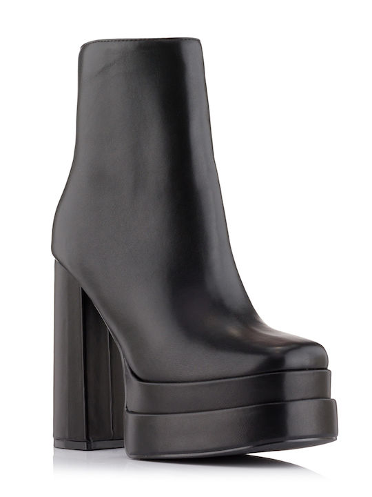 Mia Women's Ankle Boots with High Heel Black