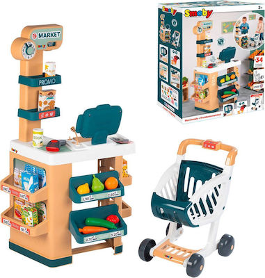 Smoby Kids Shop Supermarket With Shopping Trolley for 3+ Years Old