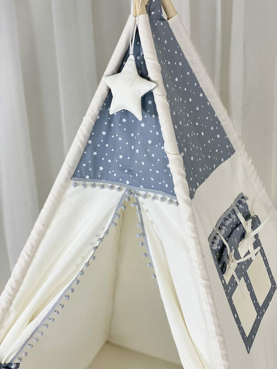 Velvet White Indian Play Tent