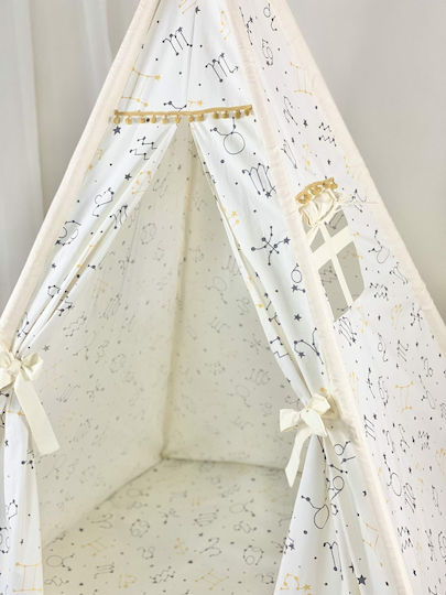 Velvet White Cort pentru Copii Indian Stars