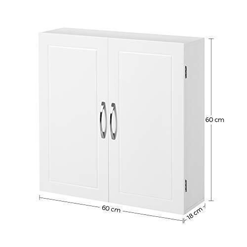 Vasagle Ντουλάπι Μπάνιου 60x18x60cm Λευκό