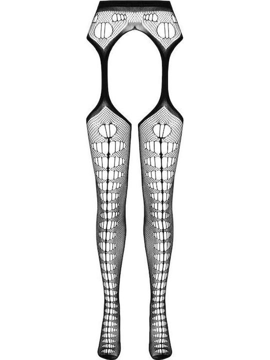 Passion Eco Collection Bodystocking Eco S008 White Sexy Κάλτσες Λευκές