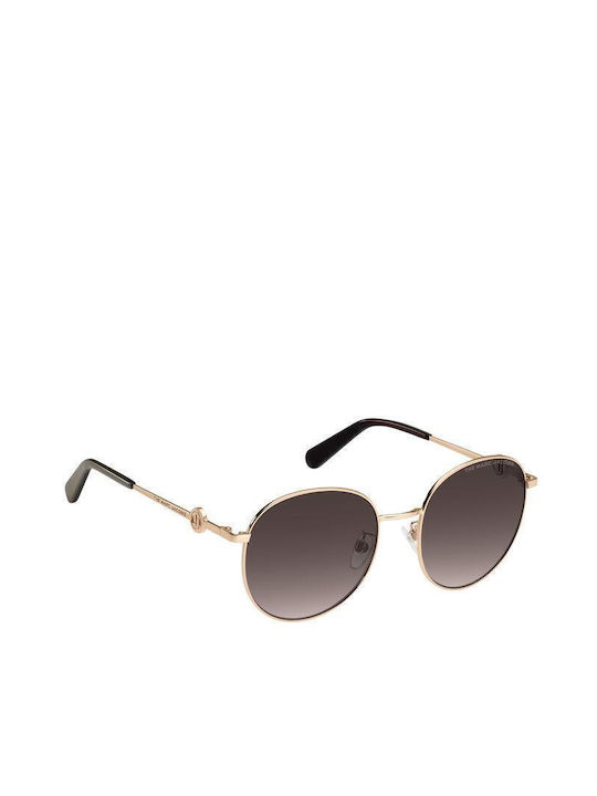 Marc Jacobs Sunglasses with Gold Frame and Gold Polarized Lenses MARC 631/G/S 763