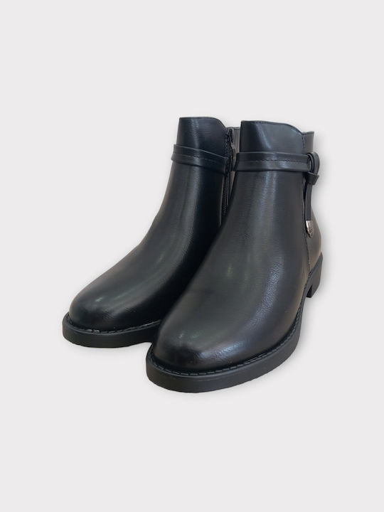 M&M Damen Knöchelstiefel Schwarz