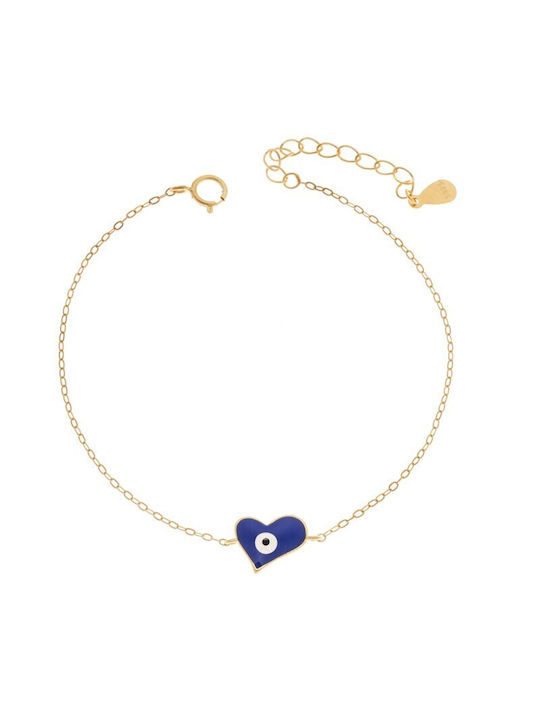 Senza Bracelet with design Heart made of Silver Gold Plated