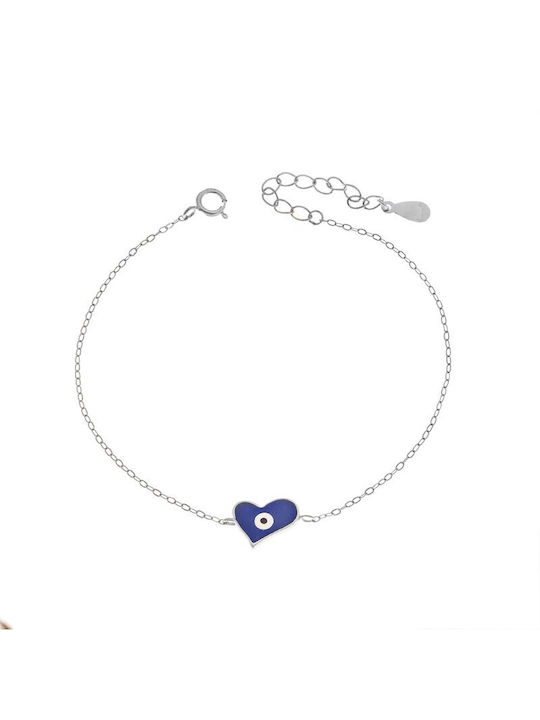 Senza Bracelet with design Heart made of Silver